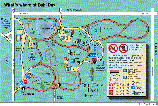 Buhl Farm park map