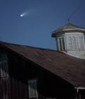 comet over barn